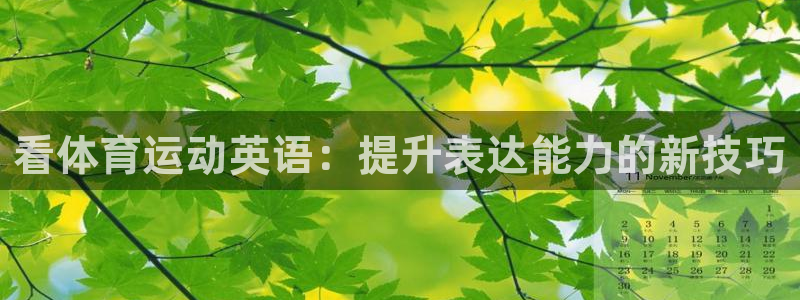 球客岛：看体育运动英语：提升表达能力的新技巧